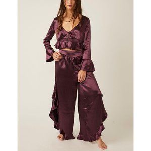 FREE PEOPLE Chasing Love Sleep Set / Precious Wine